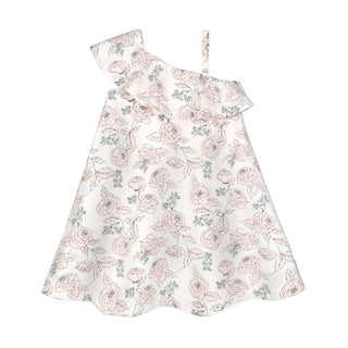 One Shoulder Flounce Dress - Hope & Henry Girl