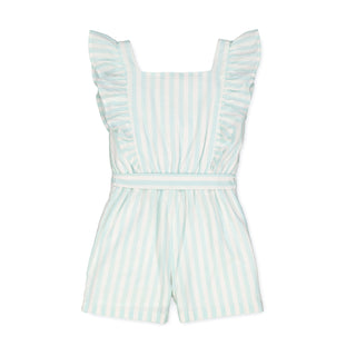 Ruffle Sleeve Button Front Romper - Hope & Henry Girl