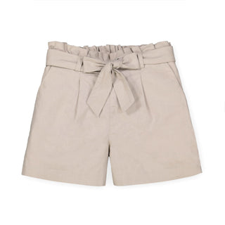 Linen Pull-On Paperbag Shorts - Hope & Henry Girl