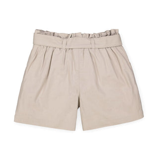 Linen Pull-On Paperbag Shorts - Hope & Henry Girl