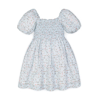 Smocked Bubble Sleeve Dress - Hope & Henry Girl