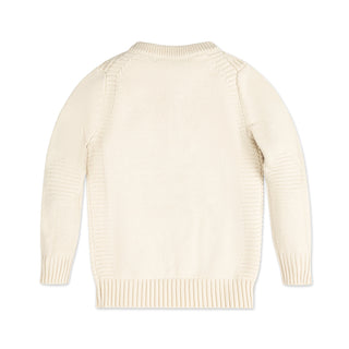 Henley Sweater with Rib Details