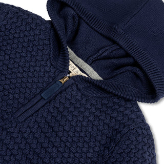 Hooded Half Zip Sweater
