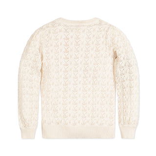 Wishlist Women's Cream Sweater-Knit Pointelle Tank Top - Country