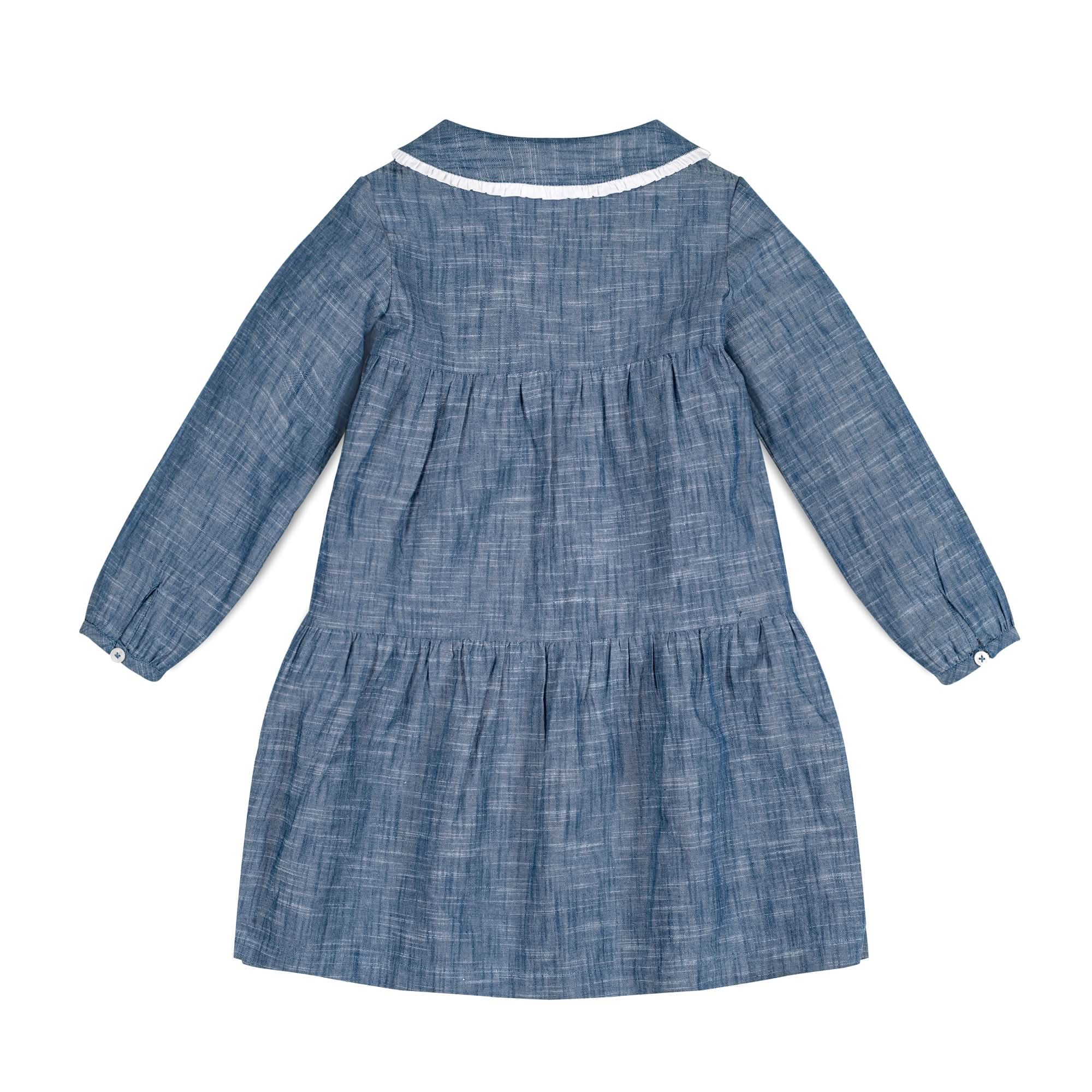 argue Linen Twill Chambray Dress