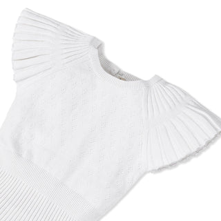 Organic Flutter Sleeve Sweater Dress