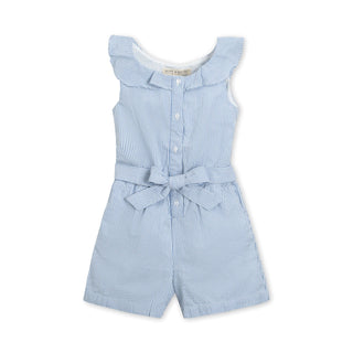 Ruffle Collar Button Front Romper - Hope & Henry Girl