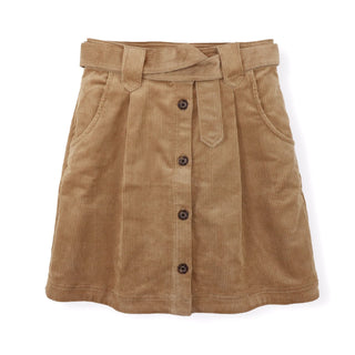 Corduroy Button Front Skirt - Hope & Henry Women