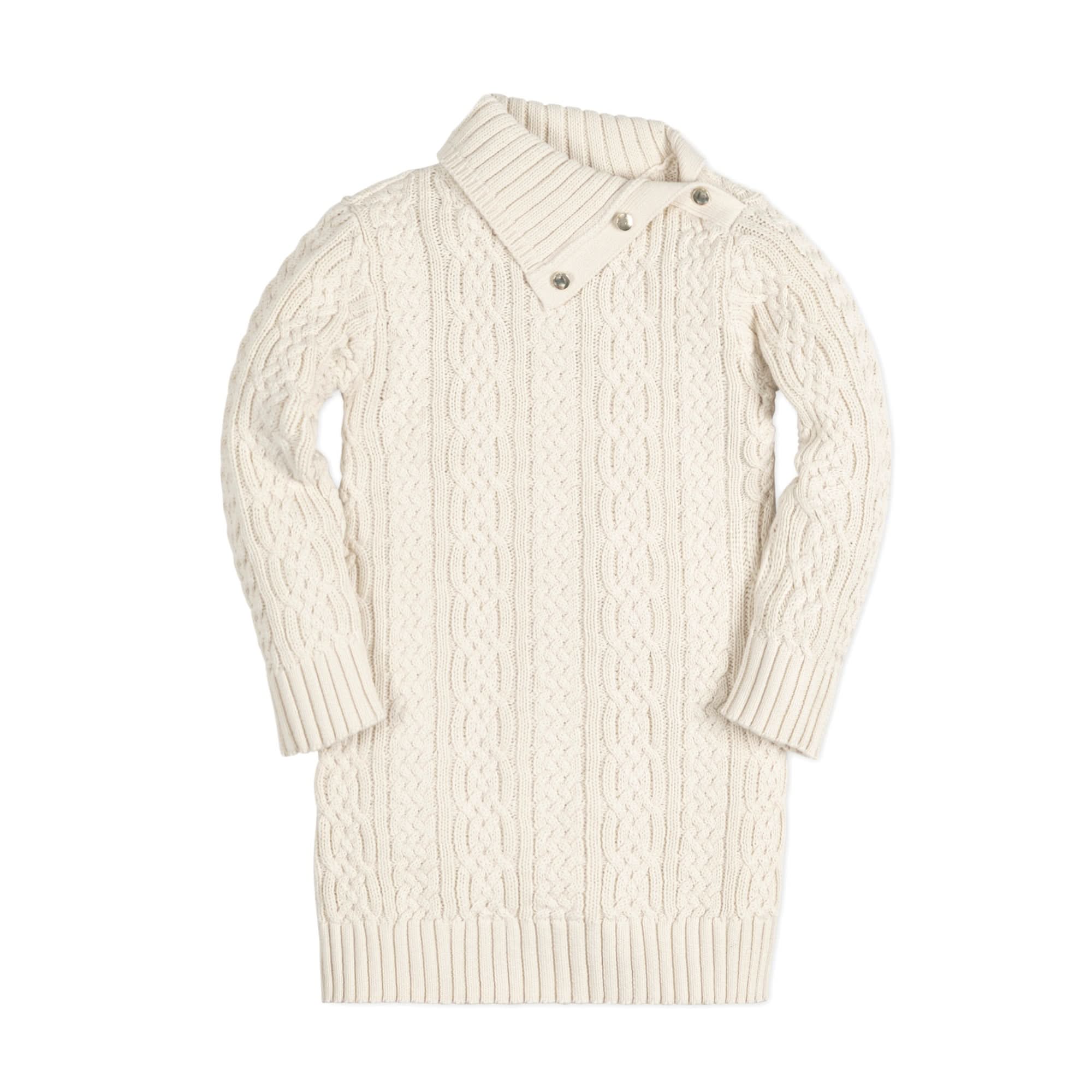 Split Neck Cable Organic Sweater Dress – Hope Henry