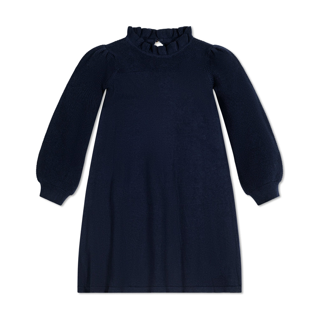 Ruffle Neck Sweater Dress | Hope & Henry Girl