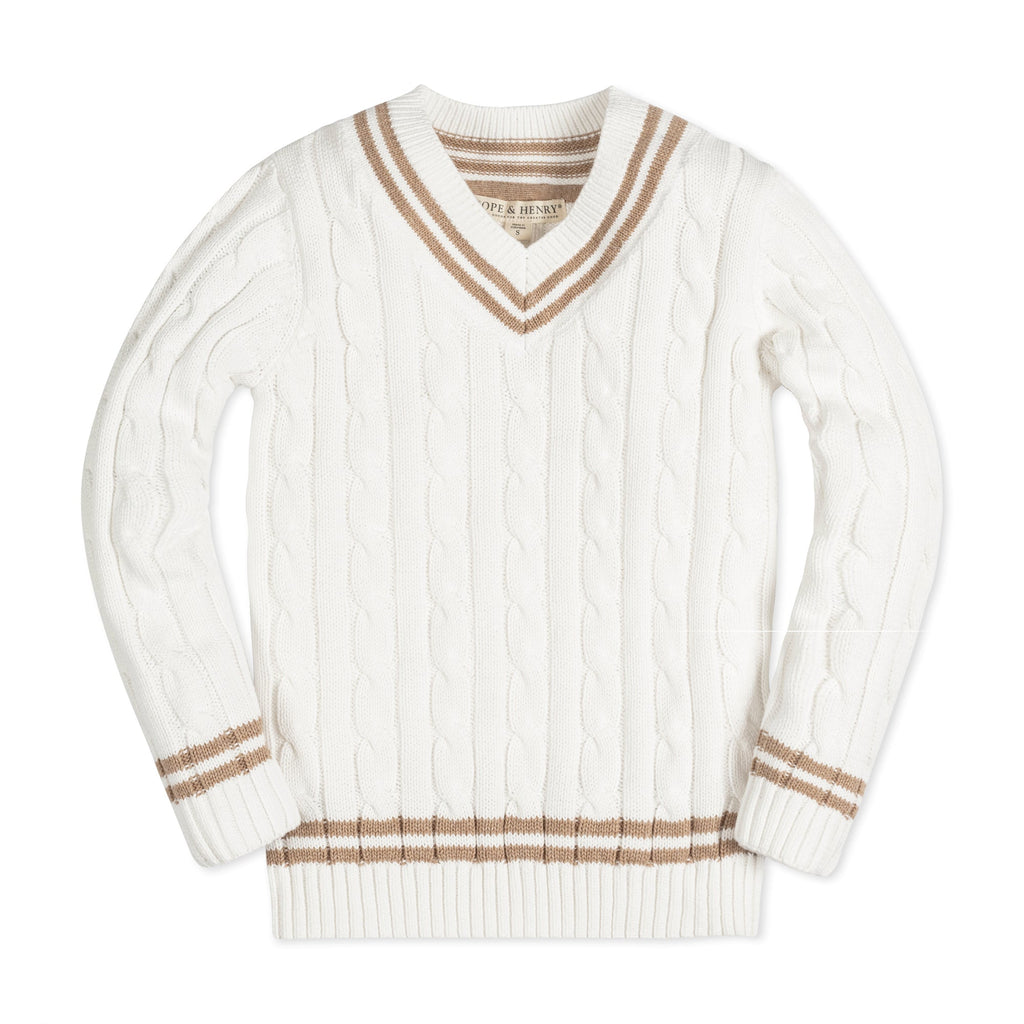 V-Neck Cricket Sweater | Hope & Henry Boy