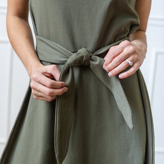 Tie-Waist Knit Dress