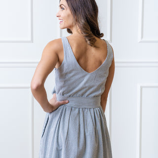 Organic A-Line Dress with Sash