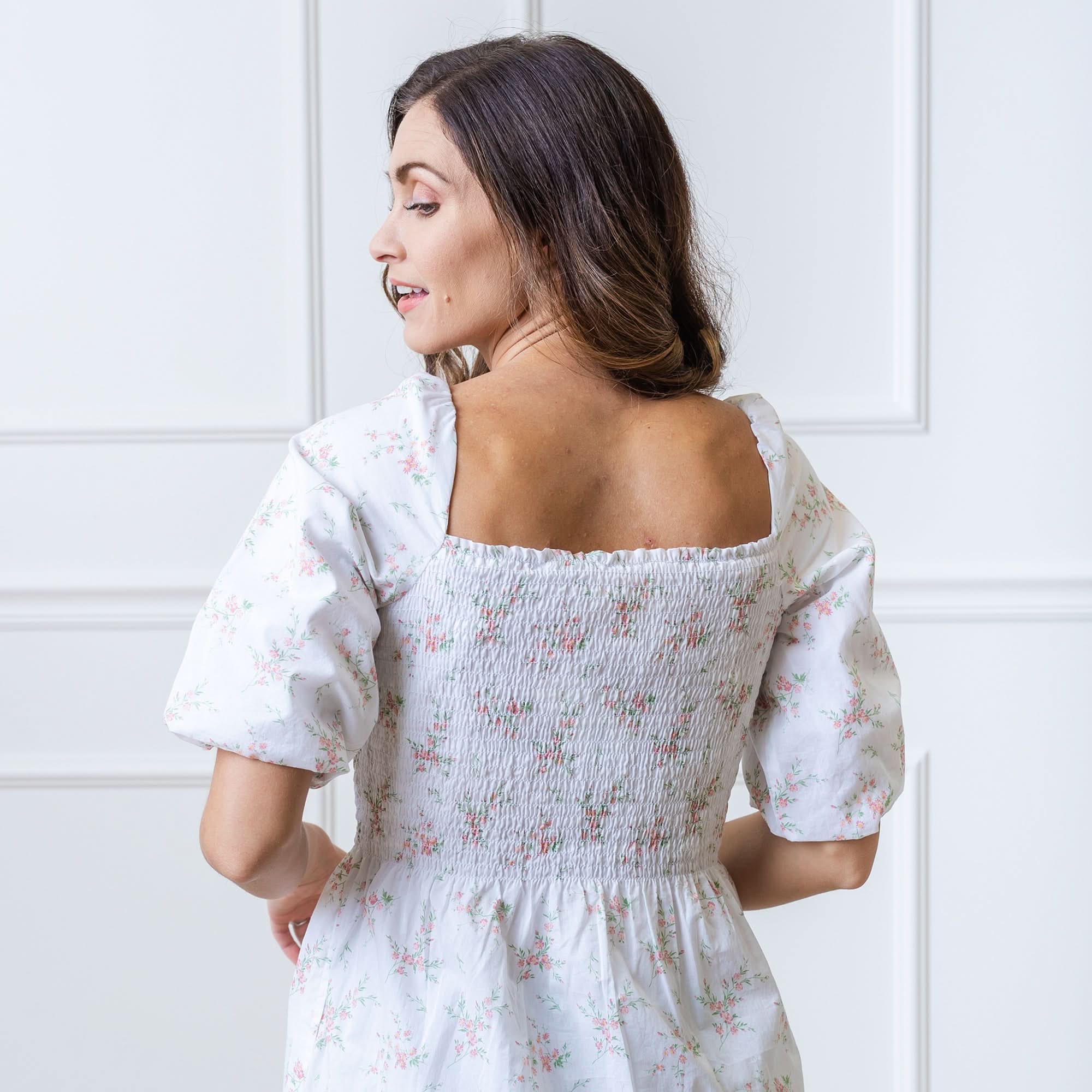 floral cotton dress with sleeves Few Moda | Andi Cotton Dress