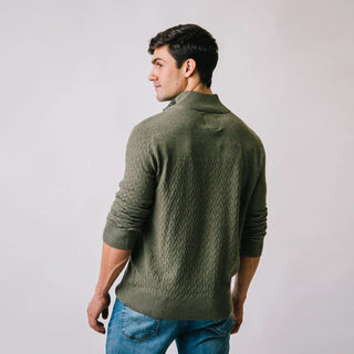 Mock Neck Sweater with Pocket - Hope & Henry Men