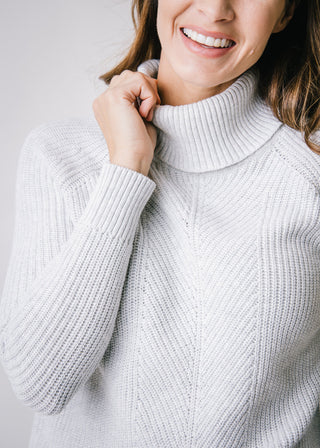 Ribbed Turtleneck Sweater - Hope & Henry Women