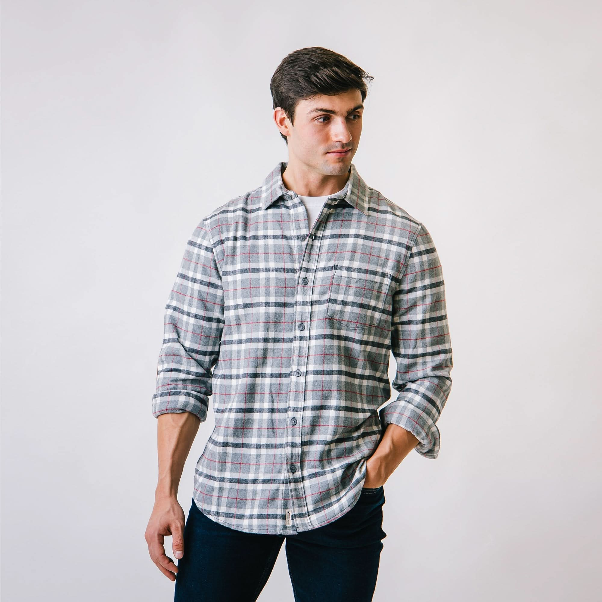 Flannel Shirt with Elbow Patches | Hope & Henry Men