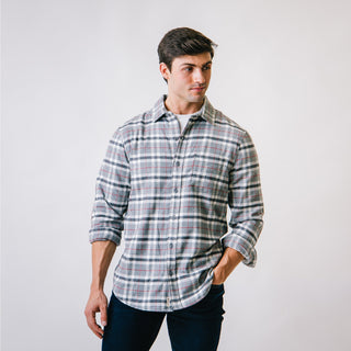 Flannel Shirt with Elbow Patches - Hope & Henry Men