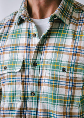 Brushed Flannel Double Pocket Shirt - Hope & Henry Men