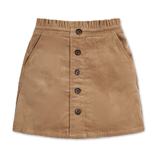 Cotton Spandex Corduroy Comfort Waist Skirt, Pull-On, 5-Pocket