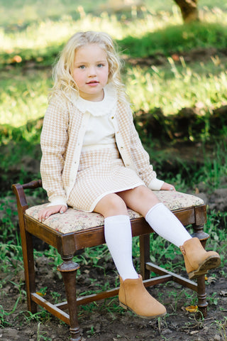 Cardigan and Skirt Sweater Set - Hope & Henry Girl