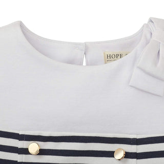 A-Line Ponte Dress With Button Placket - Hope & Henry Girl