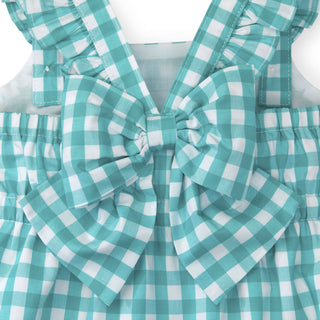 Apron Top | Green Gingham - Hope & Henry Girl