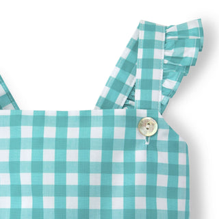 Apron Top | Green Gingham - Hope & Henry Girl