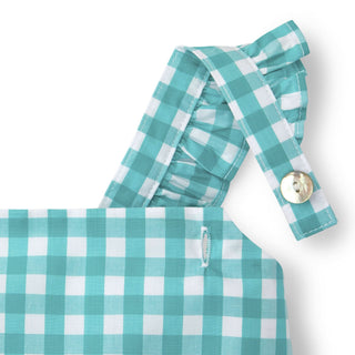 Apron Top | Green Gingham - Hope & Henry Girl