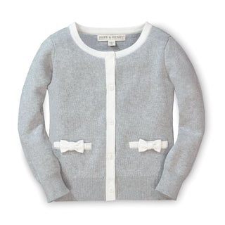 Bow Pocket Cardigan - Hope & Henry Girl