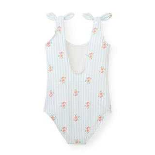 Bow Shoulder One-Piece Swimsuit - Hope & Henry Girl