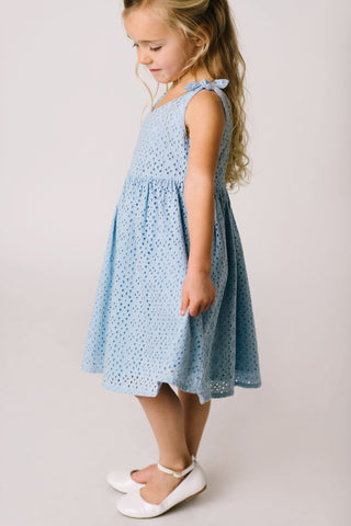 Bow Shoulder Swing Dress - Hope & Henry Girl