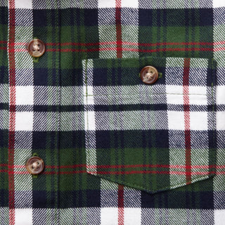 Brushed Button Down Shirt | Bold Green Plaid - Hope & Henry Boy