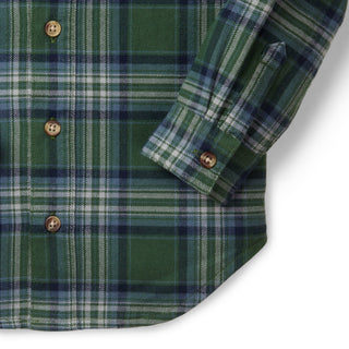 Brushed Flannel Button Down Shirt - Hope & Henry Boy