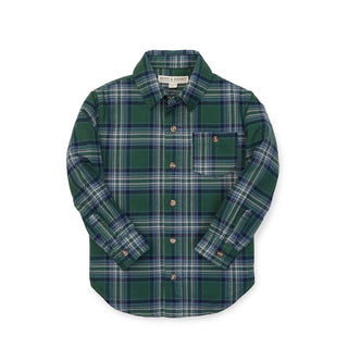 Brushed Flannel Button Down Shirt - Hope & Henry Boy