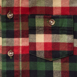 Brushed Button Down Shirt in Organic Cotton | Bold Plaid - Hope & Henry Boy