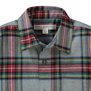 Brushed Cotton Button Down Shirt - Hope & Henry Boy