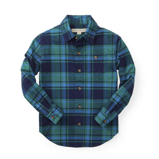 Brushed Flannel Button Down Shirt - Hope & Henry Boy