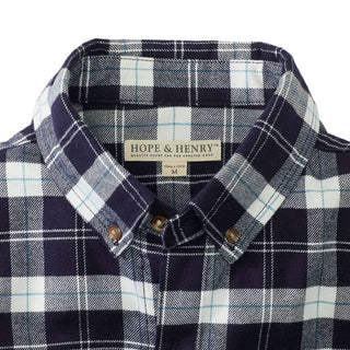 Brushed Flannel Button Down Shirt - Hope & Henry Men