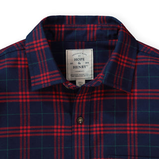 Brushed Flannel Button Down Shirt - Hope & Henry Men