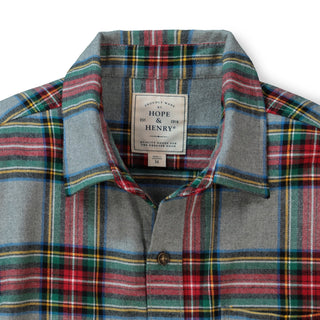 Brushed Flannel Button Down Shirt - Hope & Henry Men