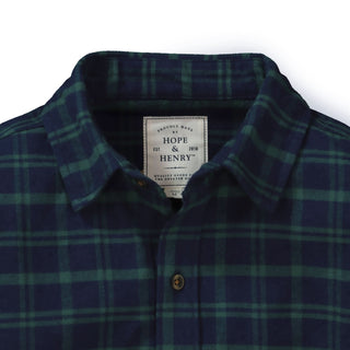 Brushed Flannel Button Down Shirt - Hope & Henry Men