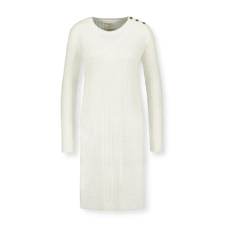 Cable Sweater Dress with Elbow Patches - Hope & Henry Women
