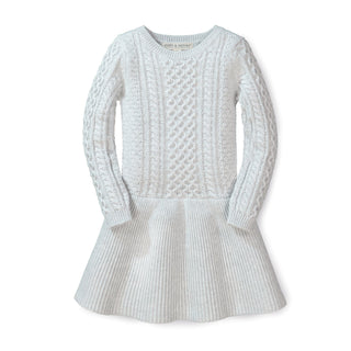Cable Sweater Dress with Ribbed Skirt - Hope & Henry Girl