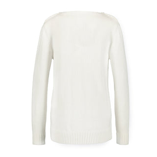 Cable Sweater with Button Detail - Hope & Henry Women