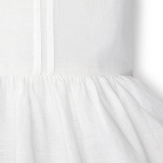 Collared Drop Waist Dress | White - Hope & Henry Girl