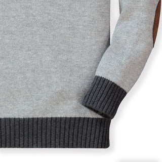 Contrast Sweater with Elbow Patches - Hope & Henry Boy