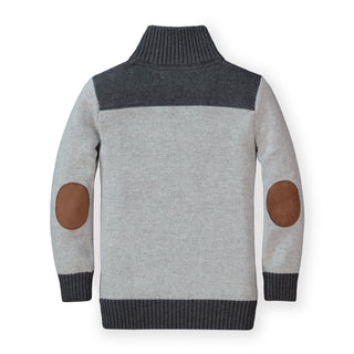 Contrast Sweater with Elbow Patches - Hope & Henry Boy