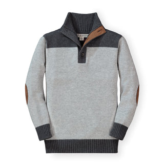 Contrast Sweater with Elbow Patches - Hope & Henry Boy