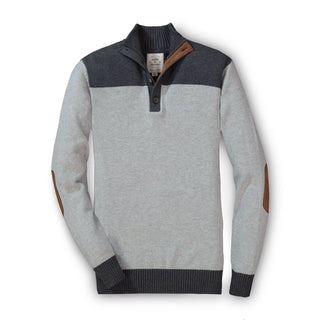 Contrast Sweater with Elbow Patches - Hope & Henry Men